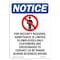 Signmission OSHA Notice Sign, 14" H, 10" W, Rigid Plastic, For Security Reasons Sign With Symbol, Portrait OS-NS-P-1014-V-12863 - alternate 1